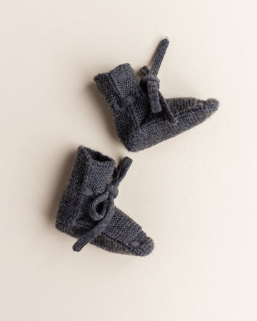 Babyschuhe - Charcoal - Hvid
